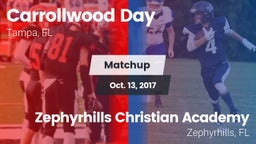 Matchup: Carrollwood Day vs. Zephyrhills Christian Academy  2017