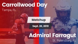 Matchup: Carrollwood Day vs. Admiral Farragut  2019