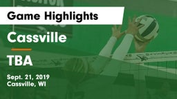 Cassville  vs TBA Game Highlights - Sept. 21, 2019