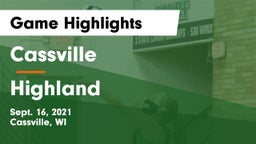 Cassville  vs Highland  Game Highlights - Sept. 16, 2021