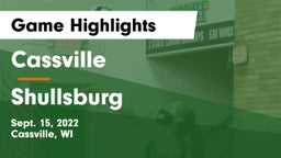Cassville  vs Shullsburg  Game Highlights - Sept. 15, 2022