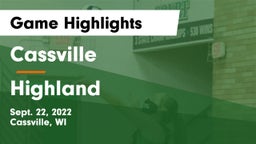 Cassville  vs Highland  Game Highlights - Sept. 22, 2022