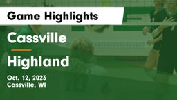 Cassville  vs Highland  Game Highlights - Oct. 12, 2023