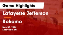 Lafayette Jefferson  vs Kokomo  Game Highlights - Nov 30, 2016
