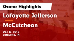 Lafayette Jefferson  vs McCutcheon  Game Highlights - Dec 13, 2016