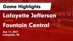 Lafayette Jefferson  vs Fountain Central  Game Highlights - Jan 11, 2017