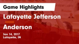 Lafayette Jefferson  vs Anderson  Game Highlights - Jan 14, 2017