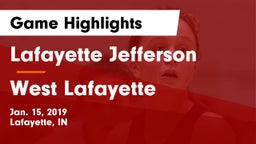 Lafayette Jefferson  vs West Lafayette  Game Highlights - Jan. 15, 2019