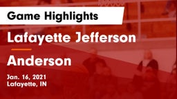 Lafayette Jefferson  vs Anderson  Game Highlights - Jan. 16, 2021
