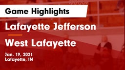 Lafayette Jefferson  vs West Lafayette  Game Highlights - Jan. 19, 2021