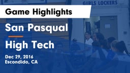 San Pasqual  vs High Tech Game Highlights - Dec 29, 2016