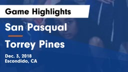 San Pasqual  vs Torrey Pines  Game Highlights - Dec. 3, 2018