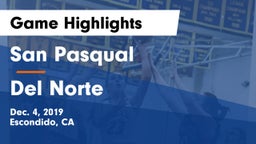 San Pasqual  vs Del Norte  Game Highlights - Dec. 4, 2019