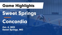 Sweet Springs  vs Concordia  Game Highlights - Oct. 4, 2022