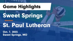 Sweet Springs  vs St. Paul Lutheran  Game Highlights - Oct. 7, 2023