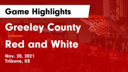 Greeley County  vs Red and White Game Highlights - Nov. 20, 2021
