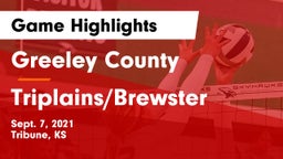 Greeley County  vs Triplains/Brewster Game Highlights - Sept. 7, 2021