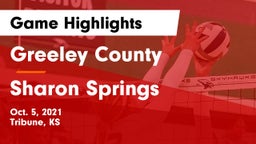 Greeley County  vs Sharon Springs Game Highlights - Oct. 5, 2021