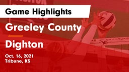 Greeley County  vs Dighton Game Highlights - Oct. 16, 2021