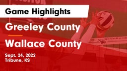 Greeley County  vs Wallace County  Game Highlights - Sept. 24, 2022