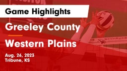 Greeley County  vs Western Plains Game Highlights - Aug. 26, 2023