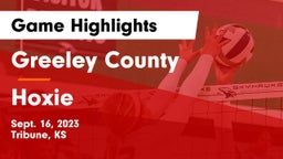 Greeley County  vs Hoxie  Game Highlights - Sept. 16, 2023