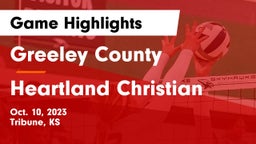 Greeley County  vs Heartland Christian Game Highlights - Oct. 10, 2023