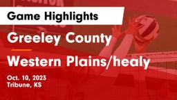 Greeley County  vs Western Plains/healy Game Highlights - Oct. 10, 2023