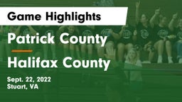 Patrick County  vs Halifax County  Game Highlights - Sept. 22, 2022