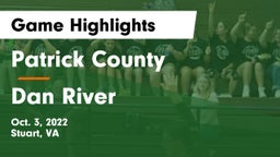 Patrick County  vs Dan River Game Highlights - Oct. 3, 2022