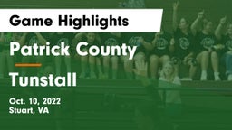 Patrick County  vs Tunstall  Game Highlights - Oct. 10, 2022