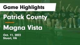 Patrick County  vs Magna Vista  Game Highlights - Oct. 11, 2022