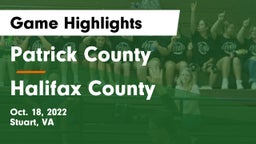 Patrick County  vs Halifax County  Game Highlights - Oct. 18, 2022