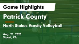 Patrick County  vs North Stokes Varsity Volleyball Game Highlights - Aug. 21, 2023