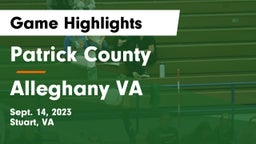 Patrick County  vs Alleghany  VA Game Highlights - Sept. 14, 2023