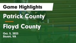 Patrick County  vs Floyd County  Game Highlights - Oct. 5, 2023