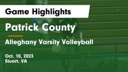 Patrick County  vs Alleghany Varsity Volleyball Game Highlights - Oct. 10, 2023