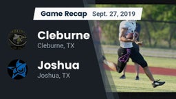 Recap: Cleburne  vs. Joshua  2019