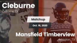 Matchup: Cleburne  vs. Mansfield Timberview  2020