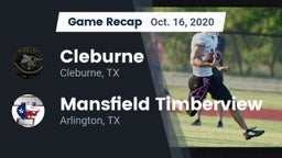 Recap: Cleburne  vs. Mansfield Timberview  2020