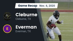 Recap: Cleburne  vs. Everman  2020