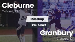 Matchup: Cleburne  vs. Granbury  2020