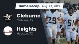 Recap: Cleburne  vs. Heights  2022