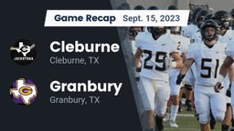 Recap: Cleburne  vs. Granbury  2023