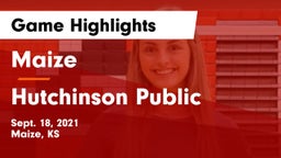 Maize  vs Hutchinson Public  Game Highlights - Sept. 18, 2021