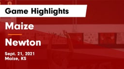 Maize  vs Newton  Game Highlights - Sept. 21, 2021