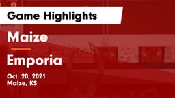 Maize  vs Emporia  Game Highlights - Oct. 20, 2021