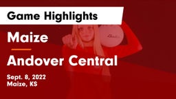Maize  vs Andover Central  Game Highlights - Sept. 8, 2022