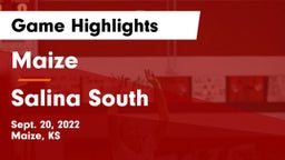Maize  vs Salina South  Game Highlights - Sept. 20, 2022