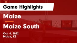 Maize  vs Maize South  Game Highlights - Oct. 4, 2022